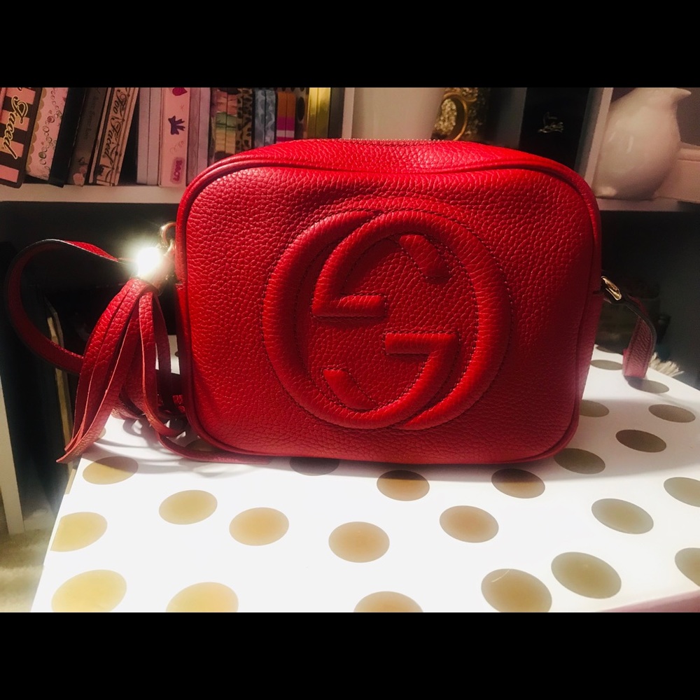 Authentic red Gucci crossbody